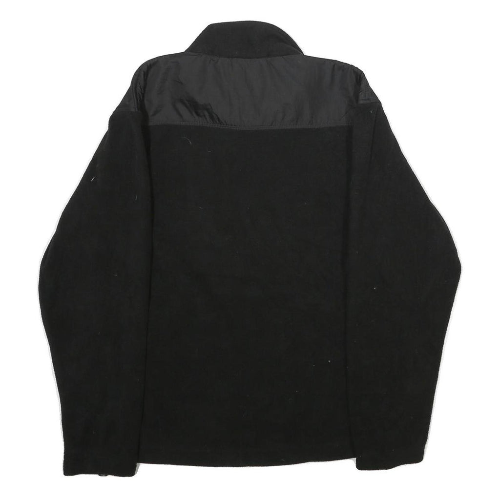 NEW BALANCE Mens Black Jacket S Polyester Zip Plain Sports Casual