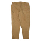 DICKIES Mens Beige Regular Straight Denim Light W42 L32 Workwear Zip Fly