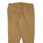 DICKIES Mens Beige Regular Straight Denim Light W42 L32 Workwear Zip Fly