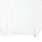 CHAMPION Mens White Cotton Blend Crew Neck M Plain Pullover Sweatshirt