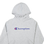 CHAMPION Mens Grey Hoodie M Cotton Blend Pullover Sweatshirt