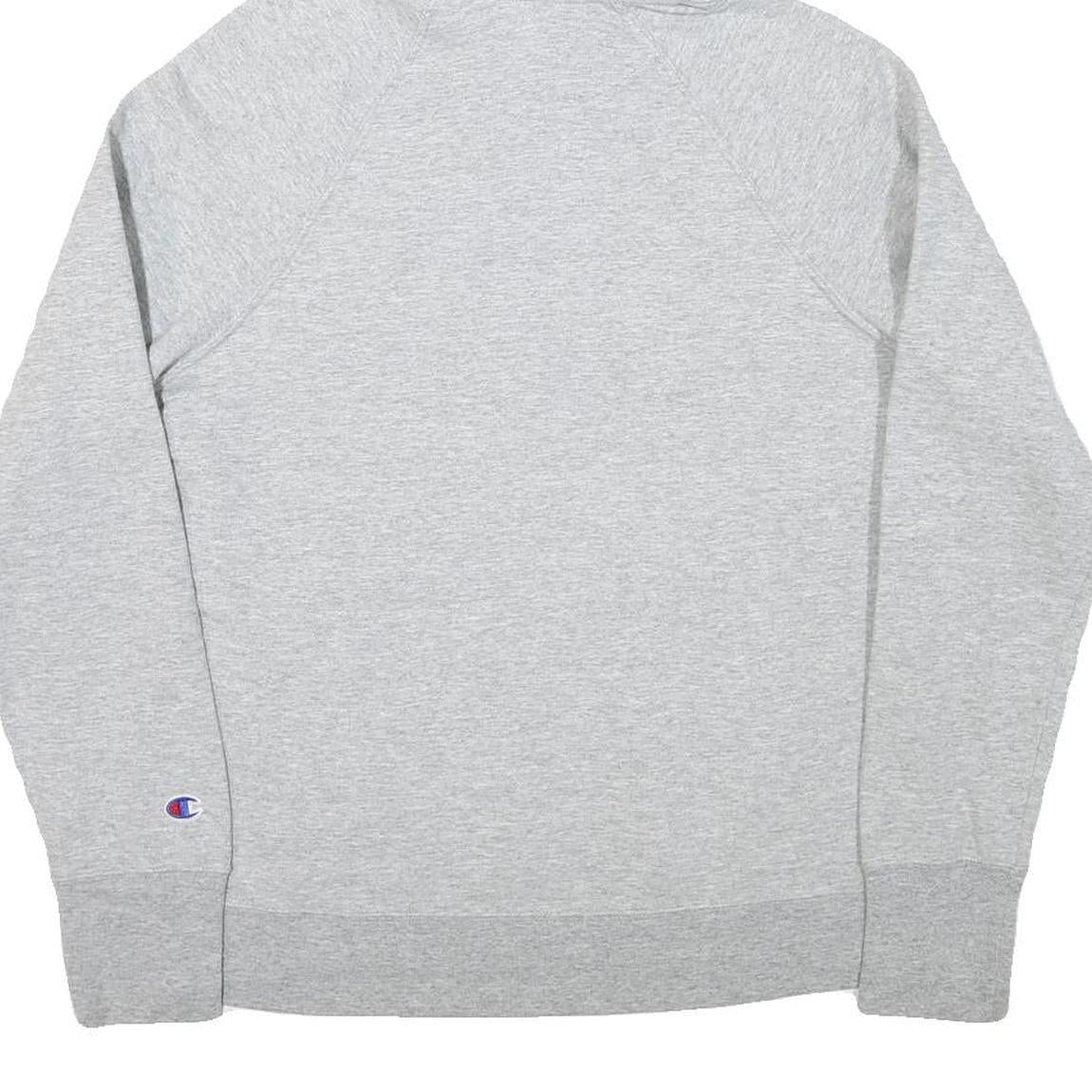 CHAMPION Mens Grey Hoodie M Cotton Blend Pullover Sweatshirt