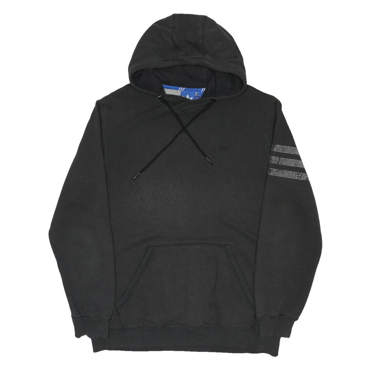 ADIDAS ORIGINALS Mens Black Hoodie L Pullover Cotton Blend Casual