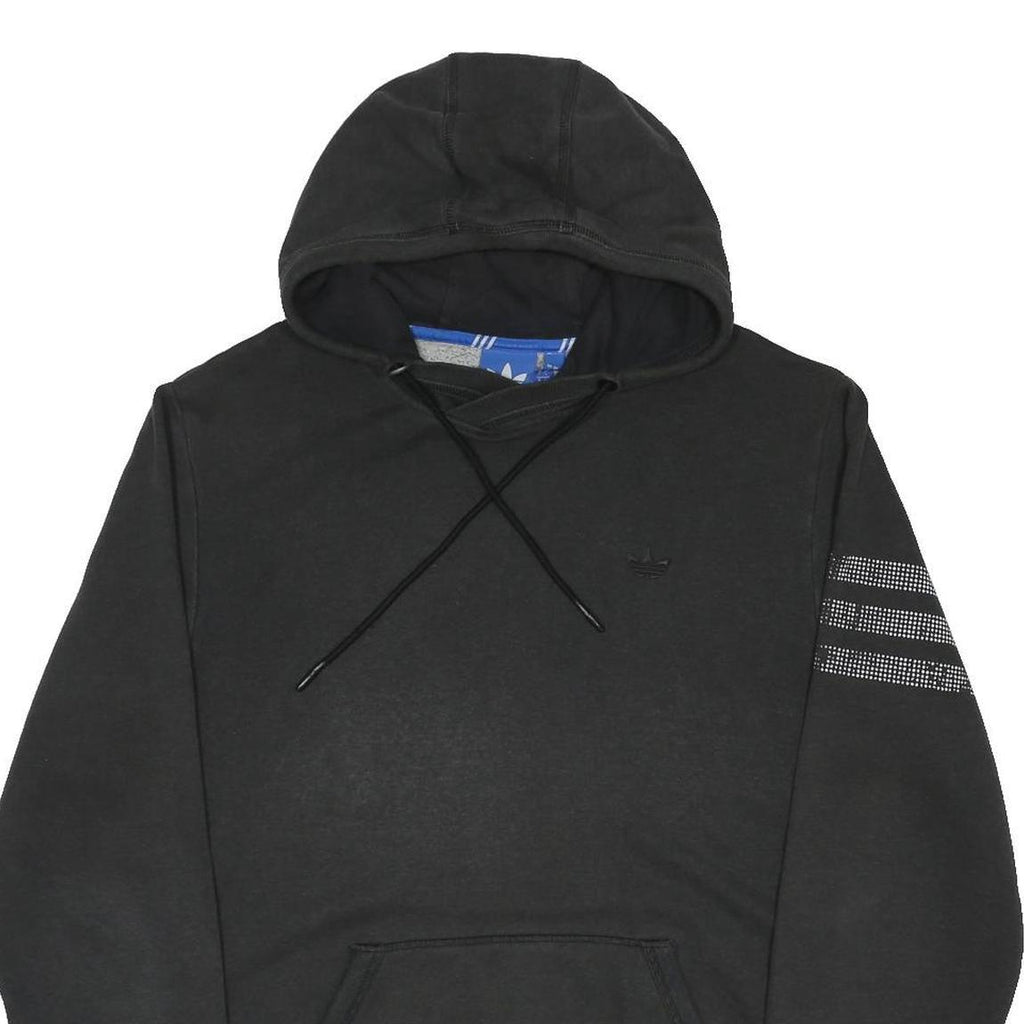 ADIDAS ORIGINALS Mens Black Hoodie L Pullover Cotton Blend Casual