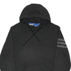 ADIDAS ORIGINALS Mens Black Hoodie L Pullover Cotton Blend Casual
