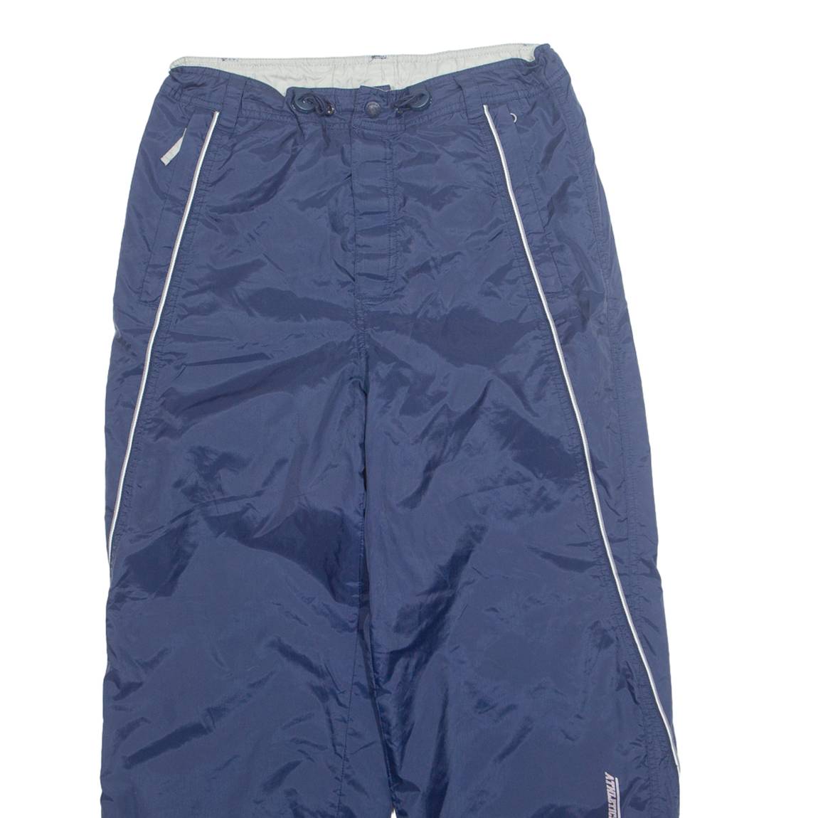 TOMMY HILFIGER Mesh Lined Mens Rain Trousers Blue 90s Straight S W29 L27