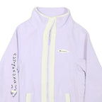 CHAMPION Womens Lilac Cream Zip Jacket S Polyester Blend Fleece Stylish