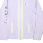 CHAMPION Womens Lilac Cream Zip Jacket S Polyester Blend Fleece Stylish