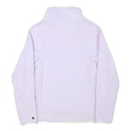 CHAMPION Womens Lilac Cream Zip Jacket S Polyester Blend Fleece Stylish