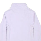 CHAMPION Womens Lilac Cream Zip Jacket S Polyester Blend Fleece Stylish