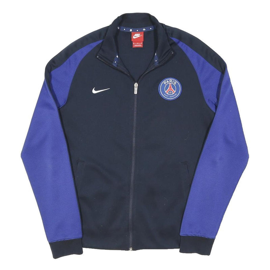 NIKE Mens Navy Blue Purple Paris Saint Germain Track Jacket M Polyester Blend