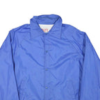 ATHLETIC WORKS Mens Blue Nylon Button Jacket L Casual Lightweight Shell
