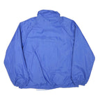 ATHLETIC WORKS Mens Blue Nylon Button Jacket L Casual Lightweight Shell