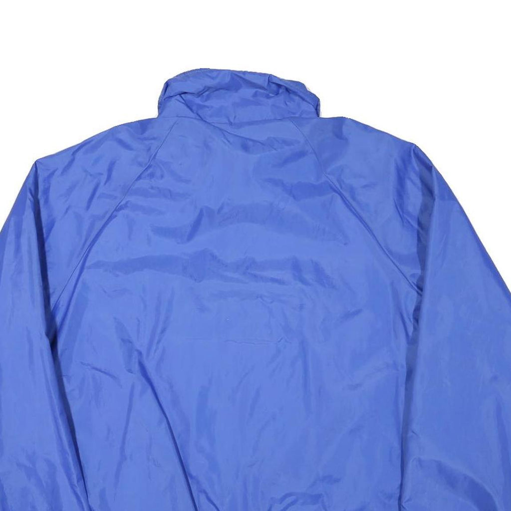ATHLETIC WORKS Mens Blue Nylon Button Jacket L Casual Lightweight Shell