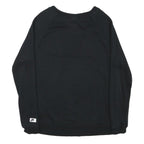NIKE Mens Black Cotton Blend Crew Neck Sweatshirt XS Logo Printed