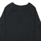 NIKE Mens Black Cotton Blend Crew Neck Sweatshirt XS Logo Printed