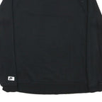 NIKE Mens Black Cotton Blend Crew Neck Sweatshirt XS Logo Printed