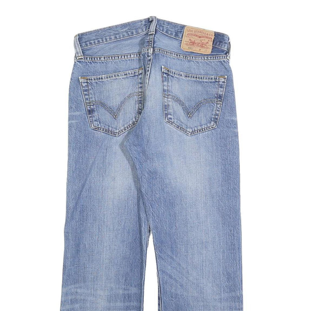LEVI'S 501 Mens Jeans Blue Regular Straight Denim Light W31 L26 Classic Cotton