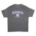 CHAMPION Mens Grey Washington Grandpa Graphic T-Shirt XL Crew Neck Short Sleeve