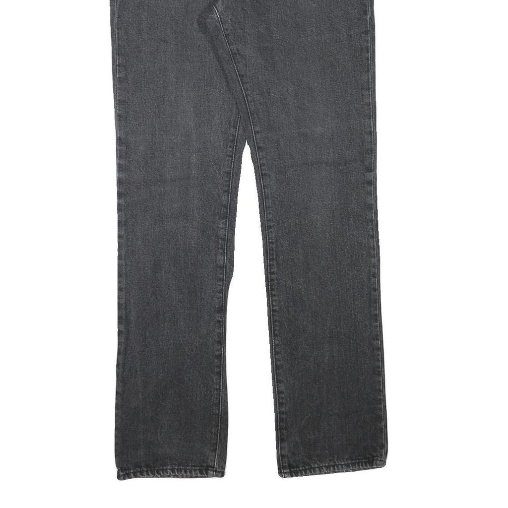 CALVIN KLEIN Mens Regular Fit Straight Leg Denim Dark Jeans W32 L32 Zip Closure