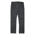 CALVIN KLEIN Mens Regular Fit Straight Leg Denim Dark Jeans W32 L32 Zip Closure