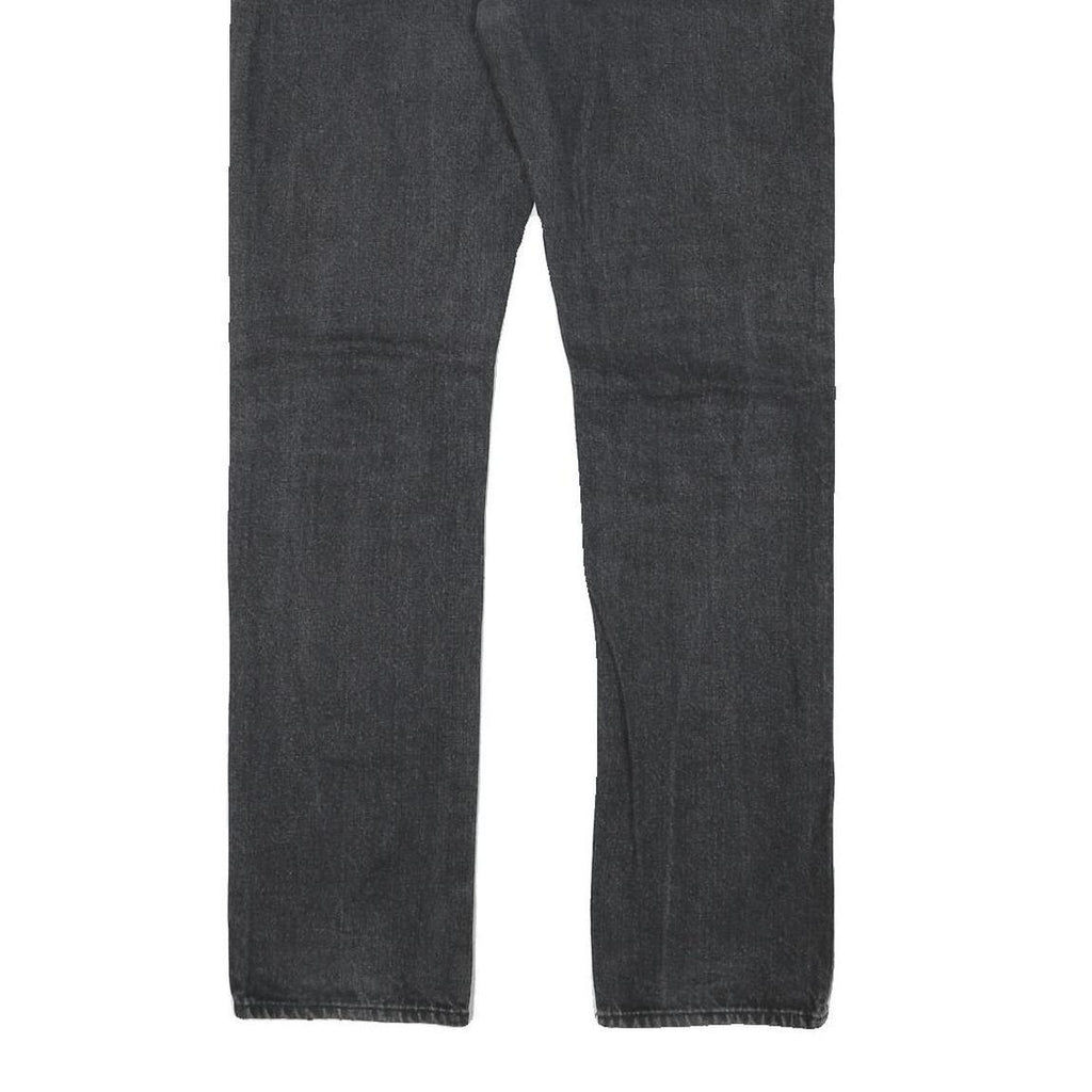 CALVIN KLEIN Mens Regular Fit Straight Leg Denim Dark Jeans W32 L32 Zip Closure