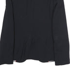 ZARA WOMAN Womens Black Jacket S Polyester Blend Button Plain Tailored Blazer