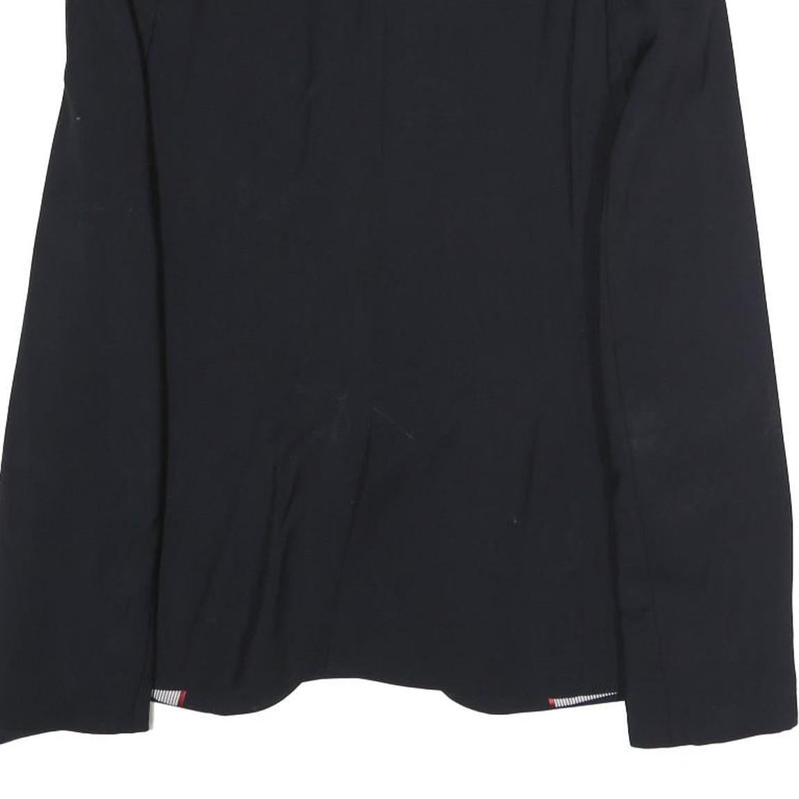 ZARA WOMAN Womens Black Jacket S Polyester Blend Button Plain Tailored Blazer