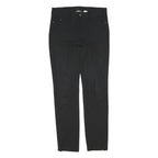 LA REDOUTE Womens Regular Fit Black Cotton Blend Trousers W31 L41 Zip Pockets
