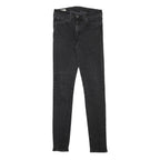 LEVI'S Big E Mens Slim Black Skinny Denim Raw W32 L36 Cotton Blend Zip Jeans