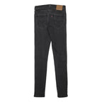 LEVI'S Big E Mens Slim Black Skinny Denim Raw W32 L36 Cotton Blend Zip Jeans