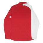 NIKE Mens Red & White England Rugby Shirt 2007/09 Long Sleeve Polo Shirt XL