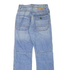 YOU Womens Regular Fit Blue Denim Rinse Wash Jeans W28 L31 Straight Leg Zip