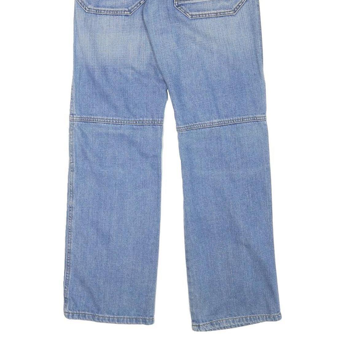 YOU Womens Regular Fit Blue Denim Rinse Wash Jeans W28 L31 Straight Leg Zip