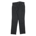 GAUDI Womens Cotton Blend Black Regular Fit Straight Leg Trousers W28 L30
