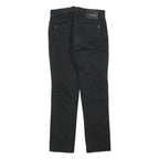 GAUDI Womens Cotton Blend Black Regular Fit Straight Leg Trousers W28 L30