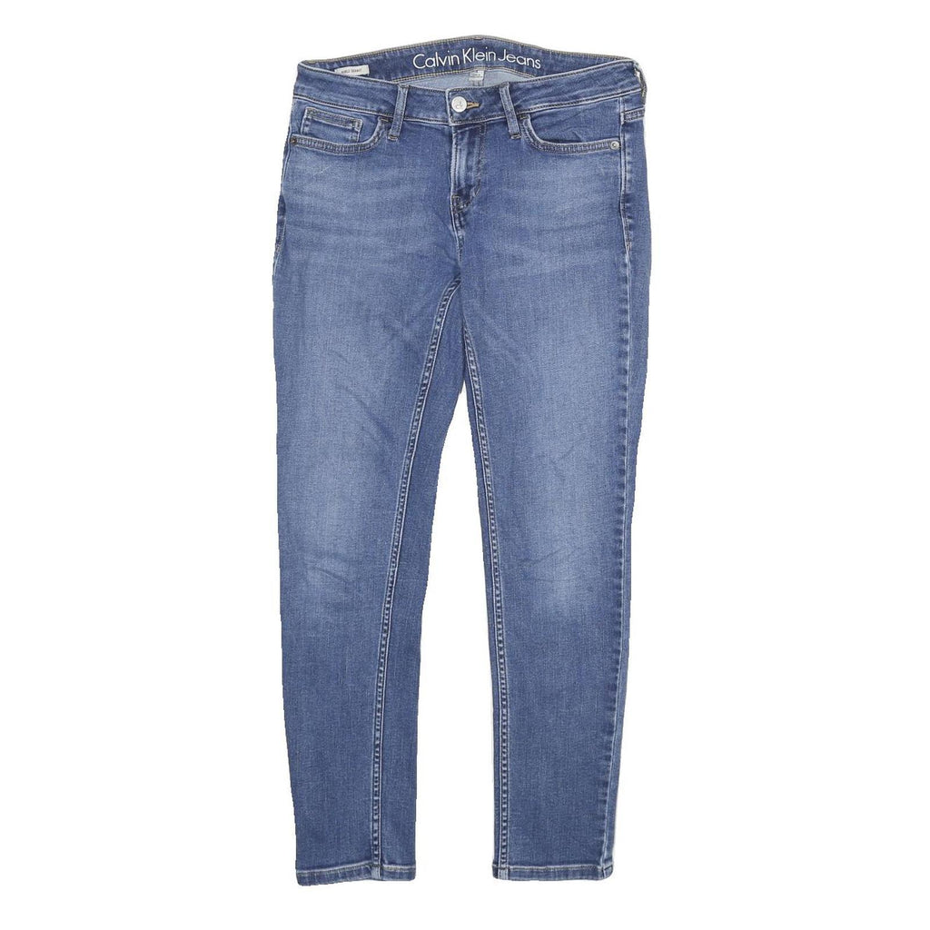 CALVIN KLEIN JEANS Womens Blue Slim Skinny Denim Medium W28 L26 Stretch Cotton