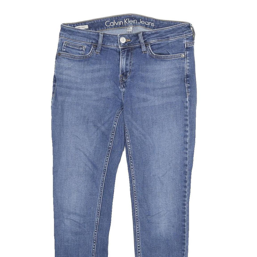 CALVIN KLEIN JEANS Womens Blue Slim Skinny Denim Medium W28 L26 Stretch Cotton