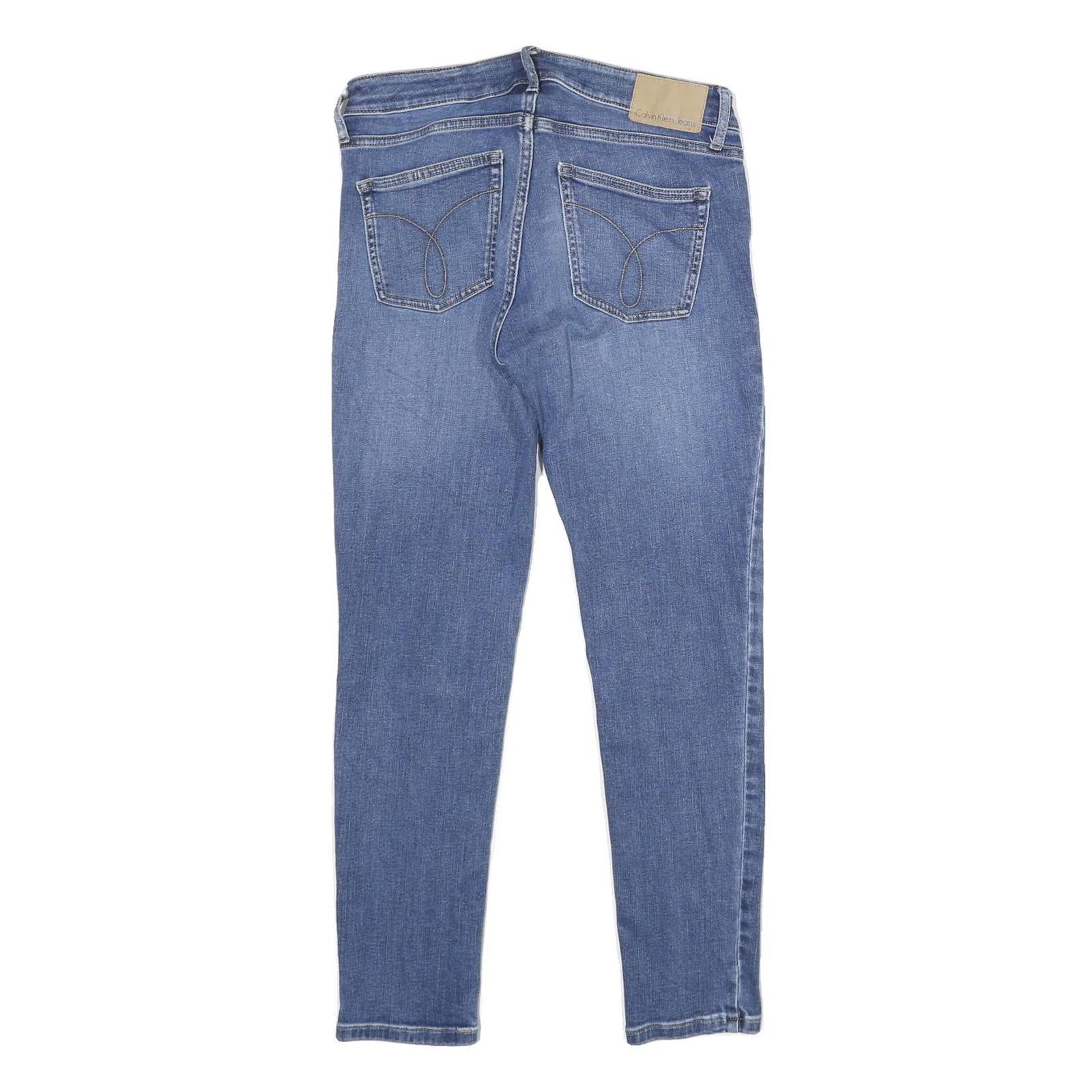 CALVIN KLEIN JEANS Womens Blue Slim Skinny Denim Medium W28 L26 Stretch Cotton