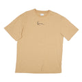 KARL KANI Mens Beige T-Shirt L Short Sleeve Crew Neck Signature Logo