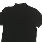 LACOSTE LIVE Mens Black Short Sleeve Plain Polo Shirt M Cotton Blend