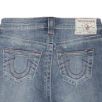 TRUE RELIGION Womens Denim Blue Casual Shorts XS W26 Stylish Relaxed Fit
