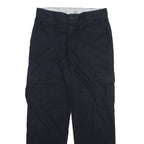 DICKIES Cargo Mens Trousers Black Relaxed Straight W30 L30