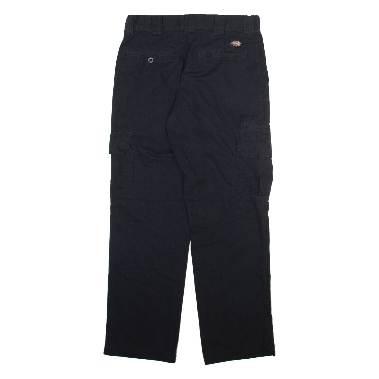 DICKIES Cargo Mens Trousers Black Relaxed Straight W30 L30