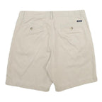 CHAPS Mens Shorts Beige Casual Plain L W34 Classic Cotton Summer
