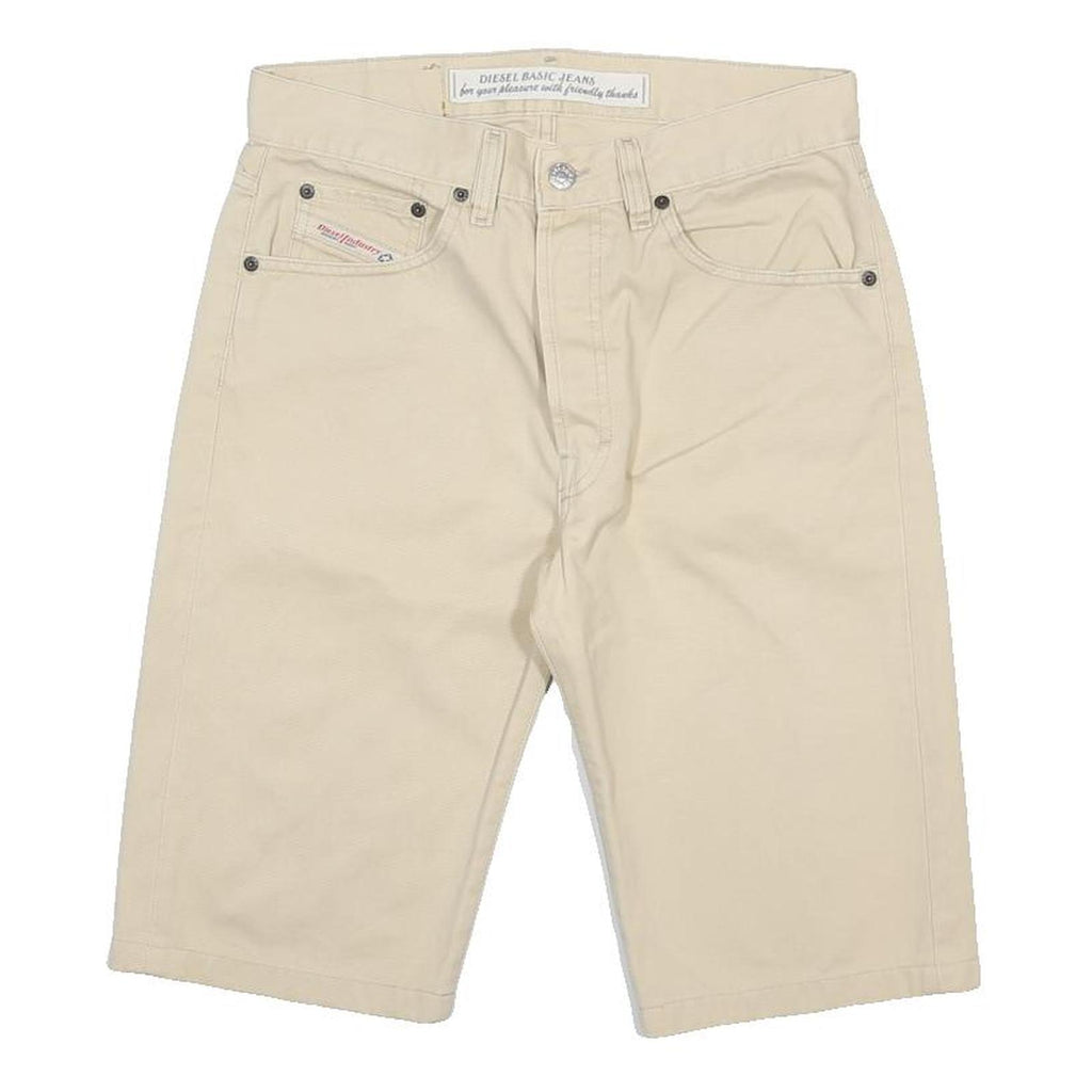 DIESEL Mens Shorts Beige Casual Plain M W29 Comfortable Cotton