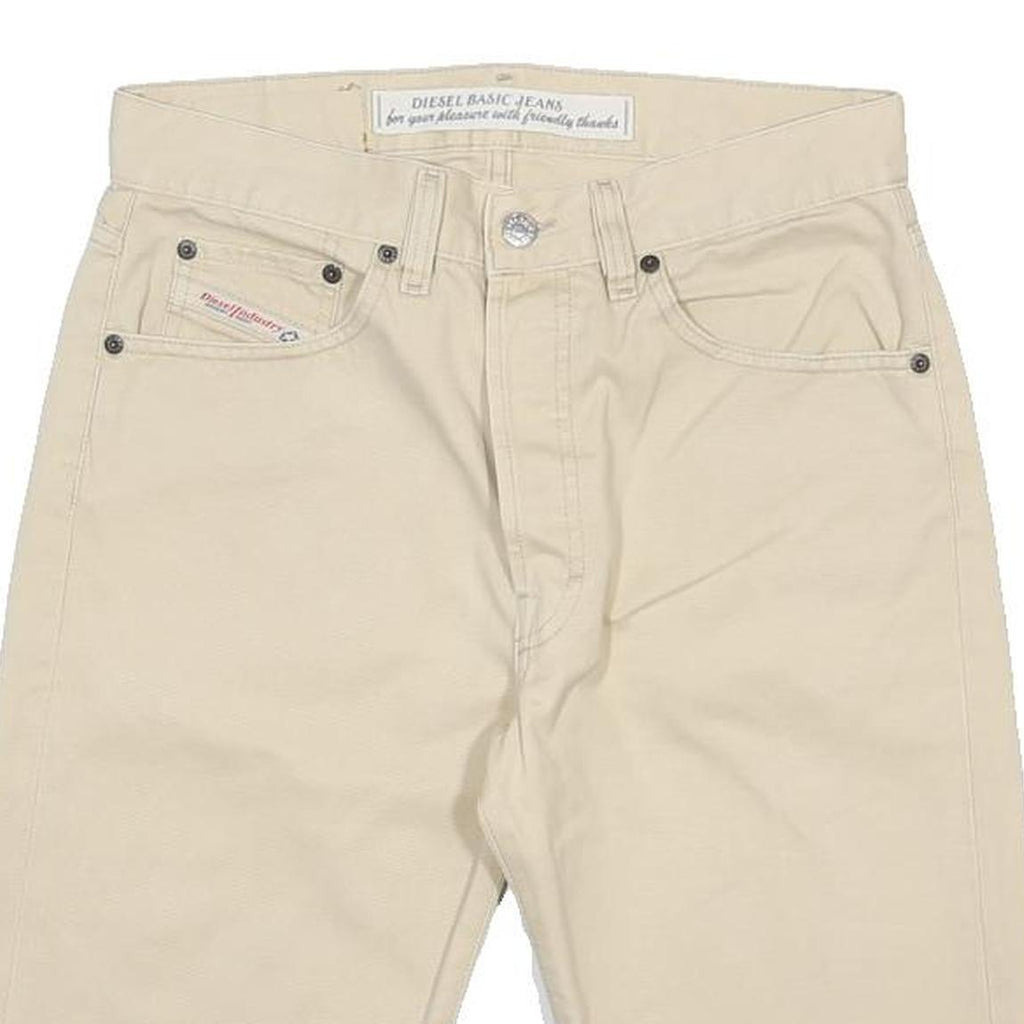 DIESEL Mens Shorts Beige Casual Plain M W29 Comfortable Cotton