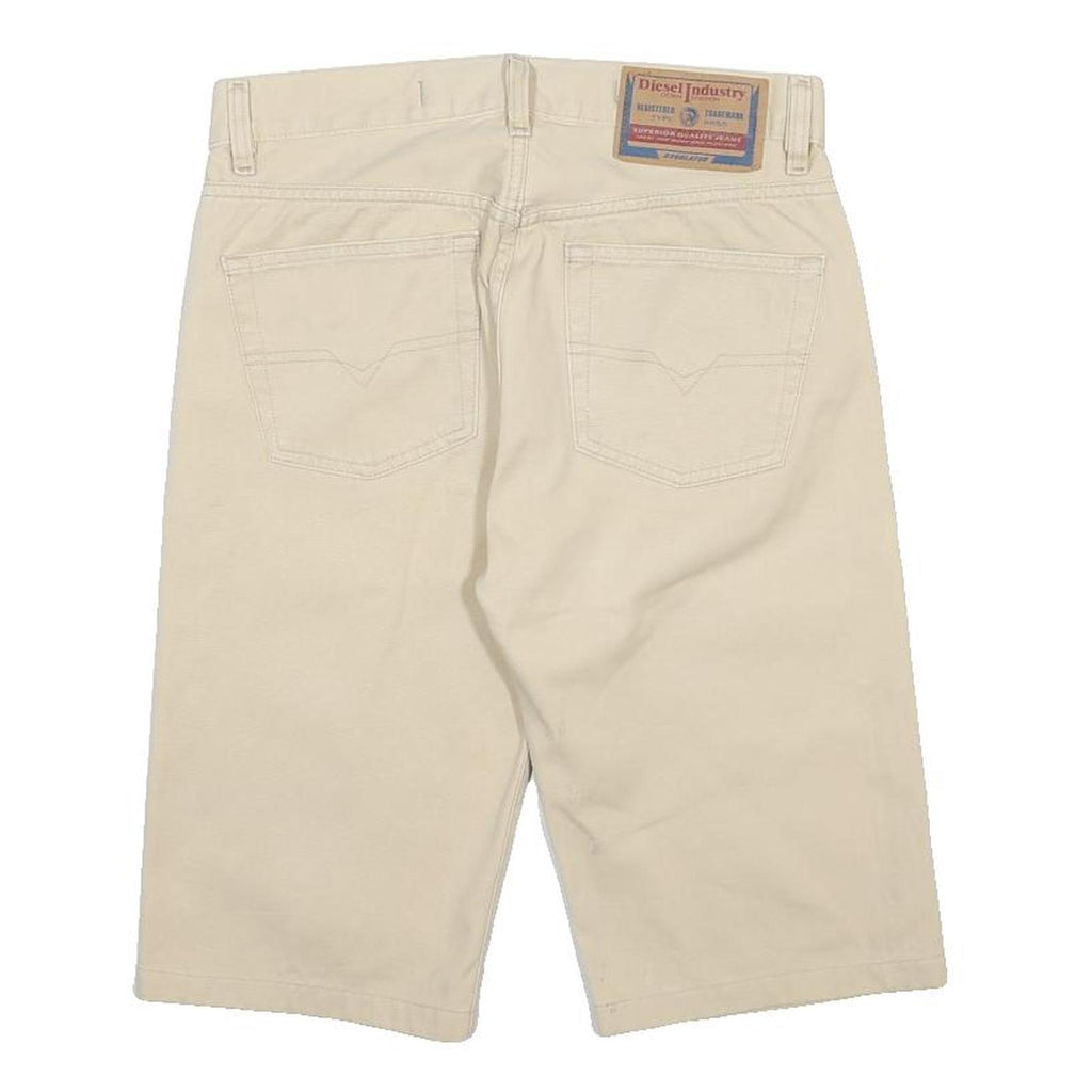 DIESEL Mens Shorts Beige Casual Plain M W29 Comfortable Cotton