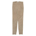 YOUNG POETS SOCIETY Womens Leather Trousers Beige Slim Skinny W24 L28