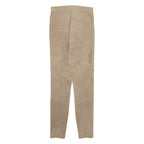 YOUNG POETS SOCIETY Womens Leather Trousers Beige Slim Skinny W24 L28